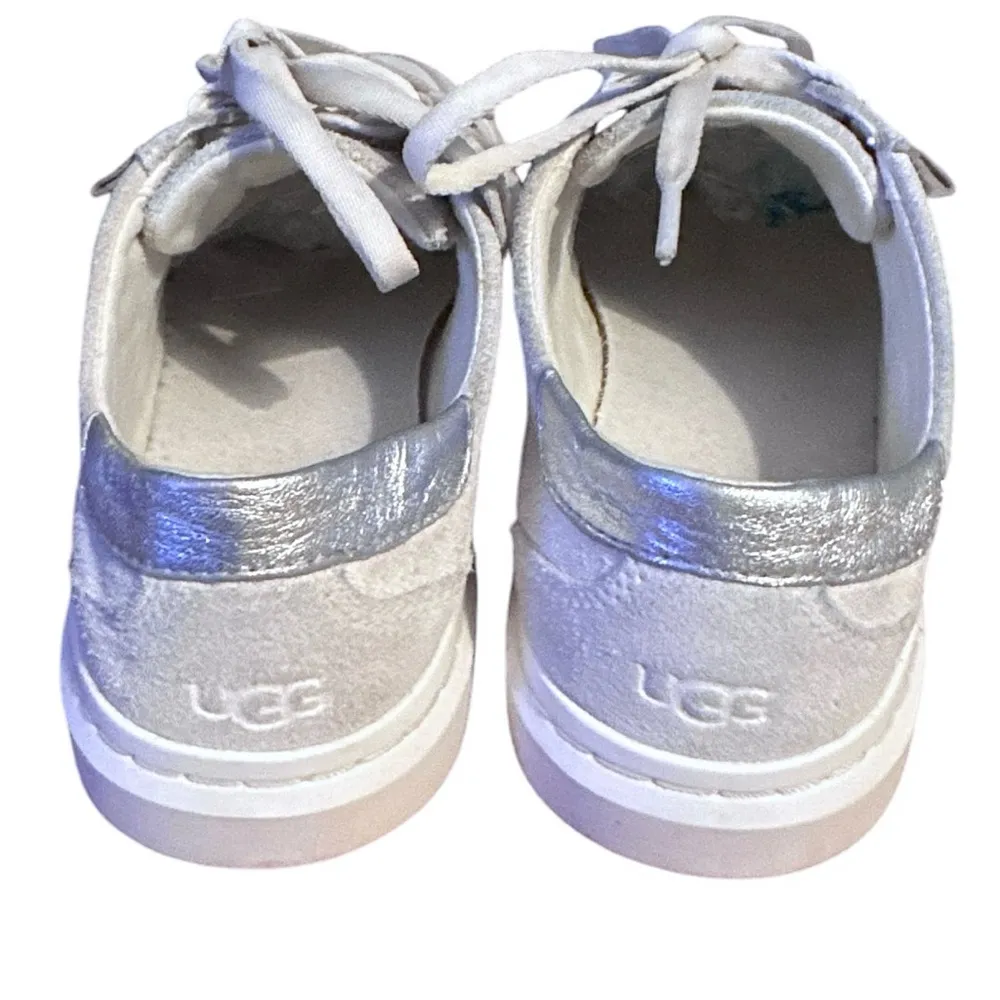 UGG Alameda Lace-up Sneaker In White/ Silver - Image 6