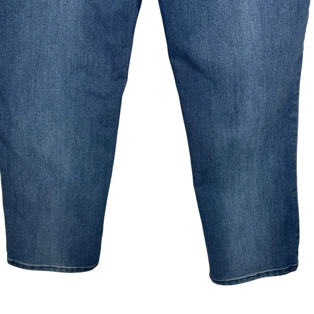 Democracy Petite SZ 10P “Ab”solution Jeans Distressed Stretch Elastic Waist Blue - Image 6