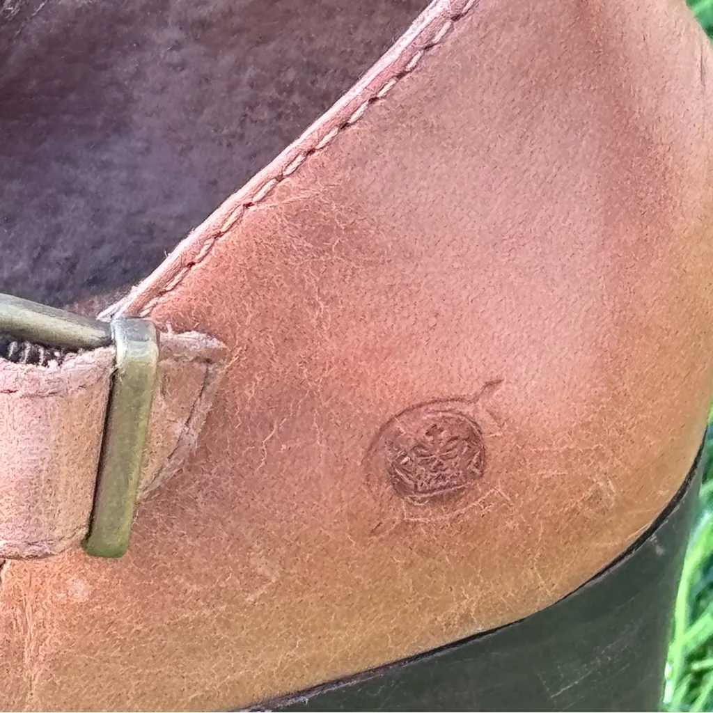 Born Haida Mary Jane Brown Leather Women's Heels Size 7.5 - Image 2