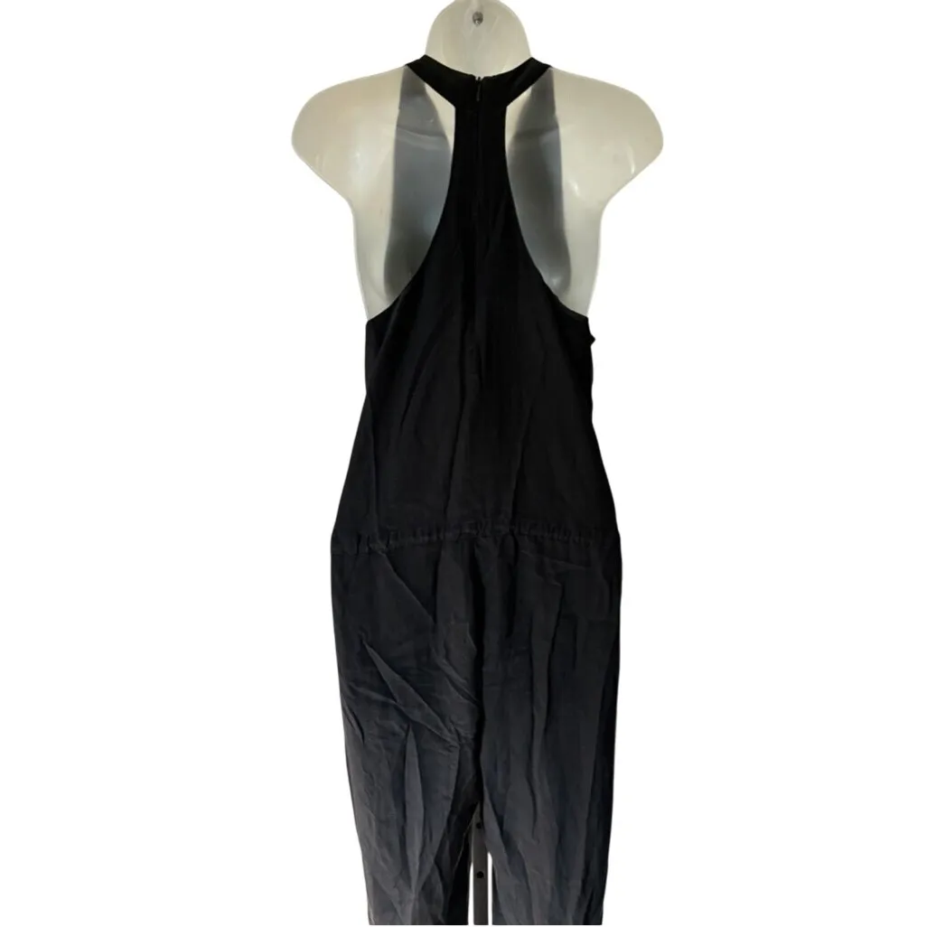 Rory Beca Black 100% Silk Halter Jumpsuit Sz S Minimalist Natural‎ Fibers Chic - Image 7