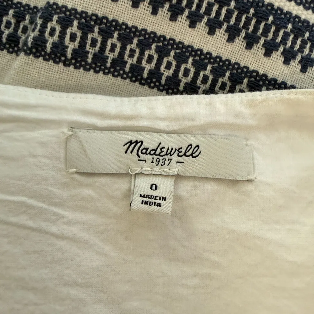 Madewell Embroidered Skyline Cabana Jacquard Skirt Size 0 EUC - Image 4