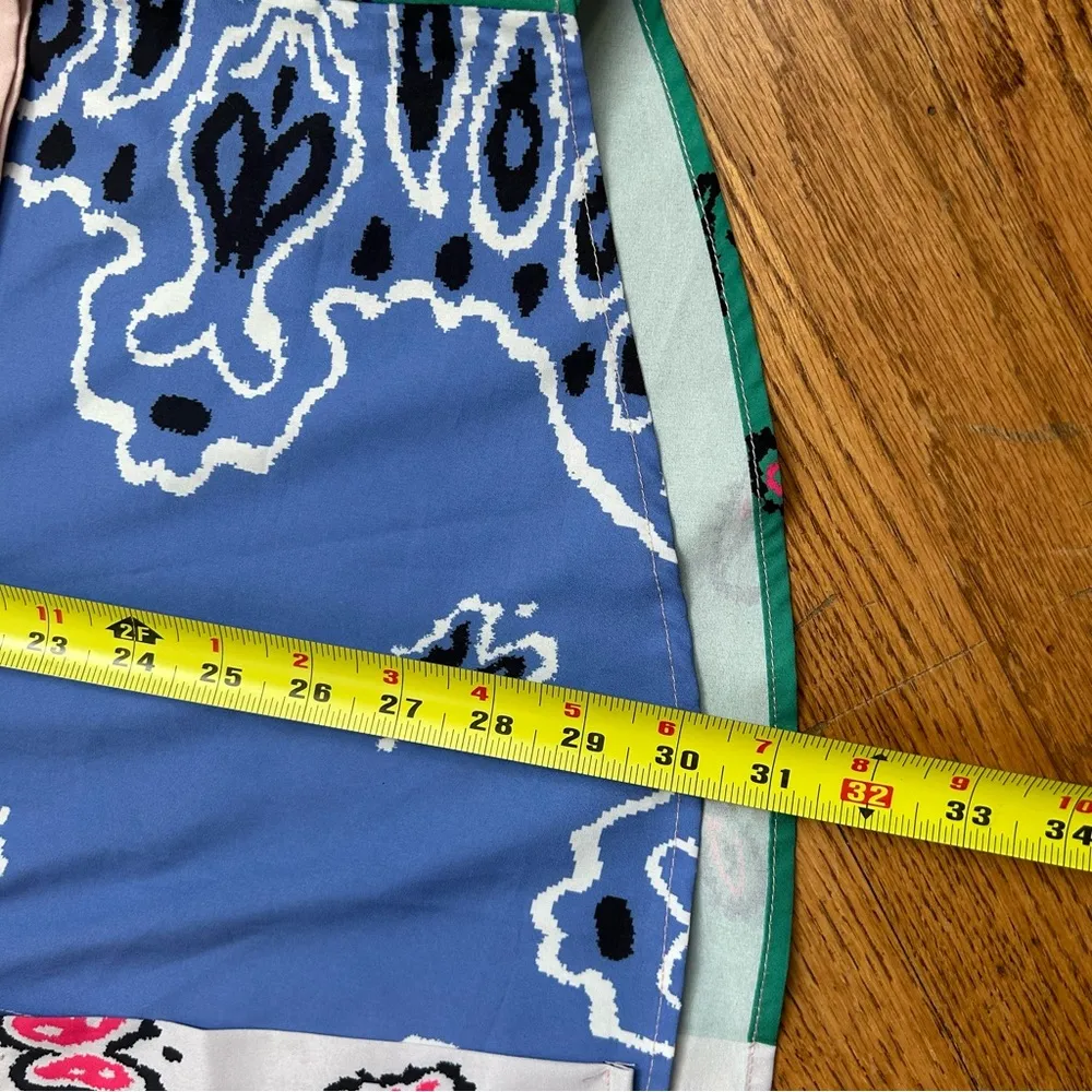 Nasty Gal | Oversized Bandana Print Satin Shirt Size S - Image 12