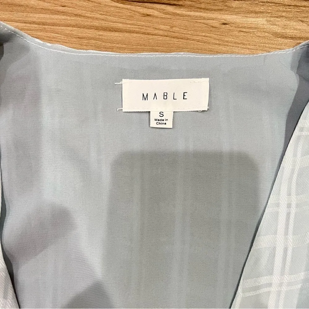 Mable Call Me After Work Blouse Women’s Small Blue - Image 4