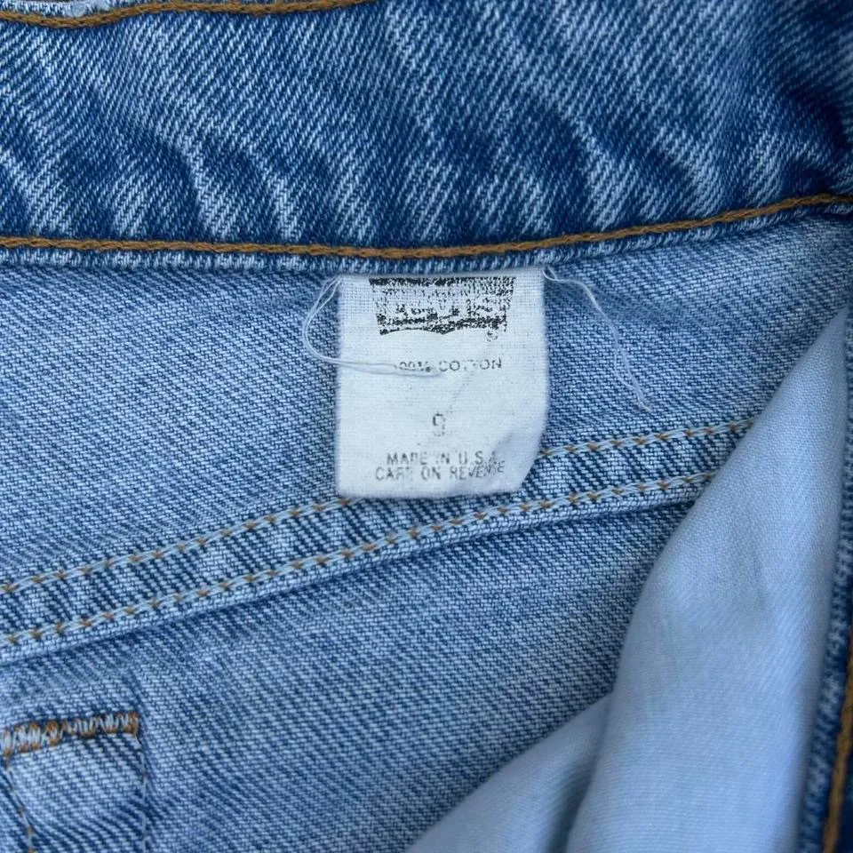 Blue Vintage Levi's Blue Light Wash Mom Jeans Denim High Waisted Pants - Image 6