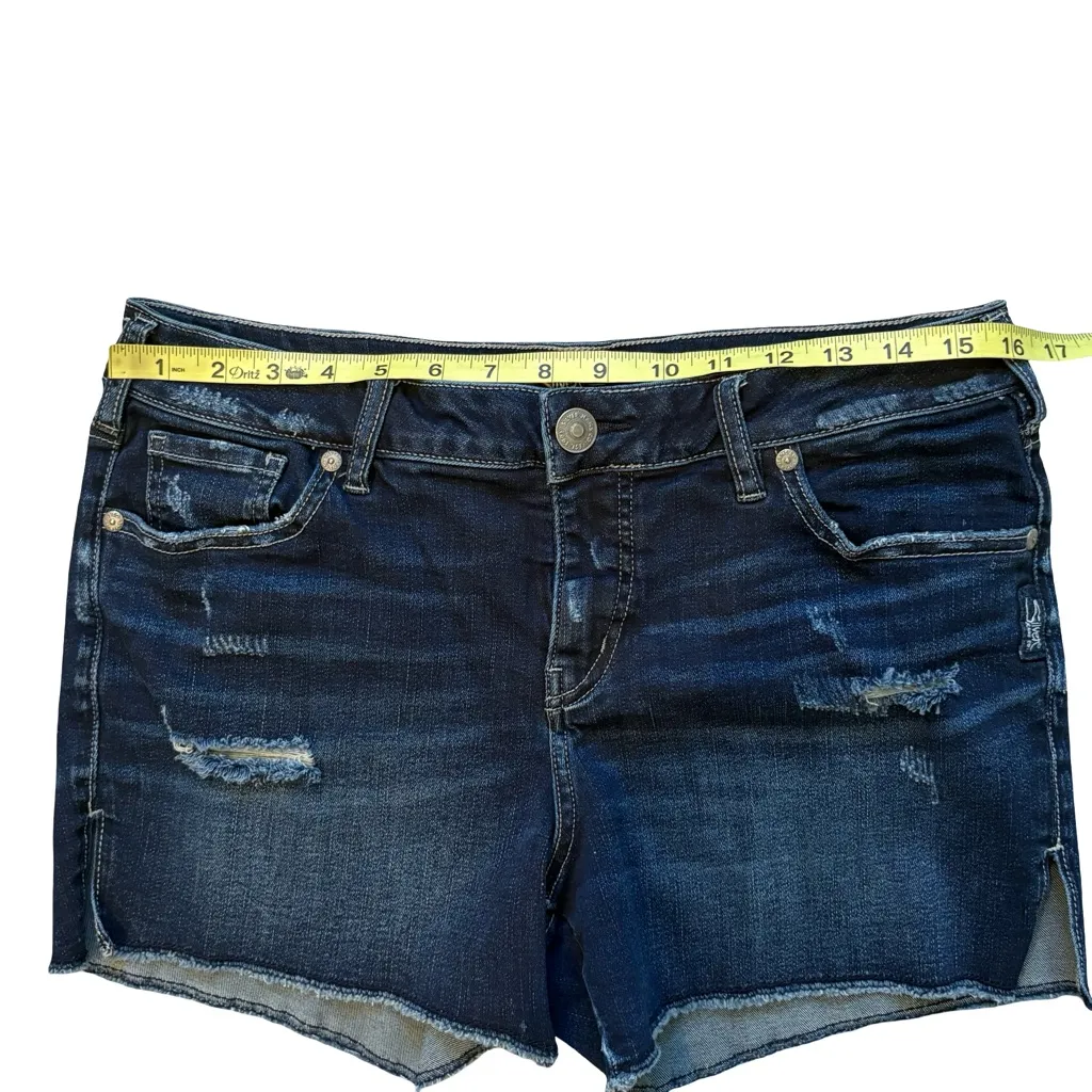 Silver Elyse Stretch Short, Sz 28 - Image 9