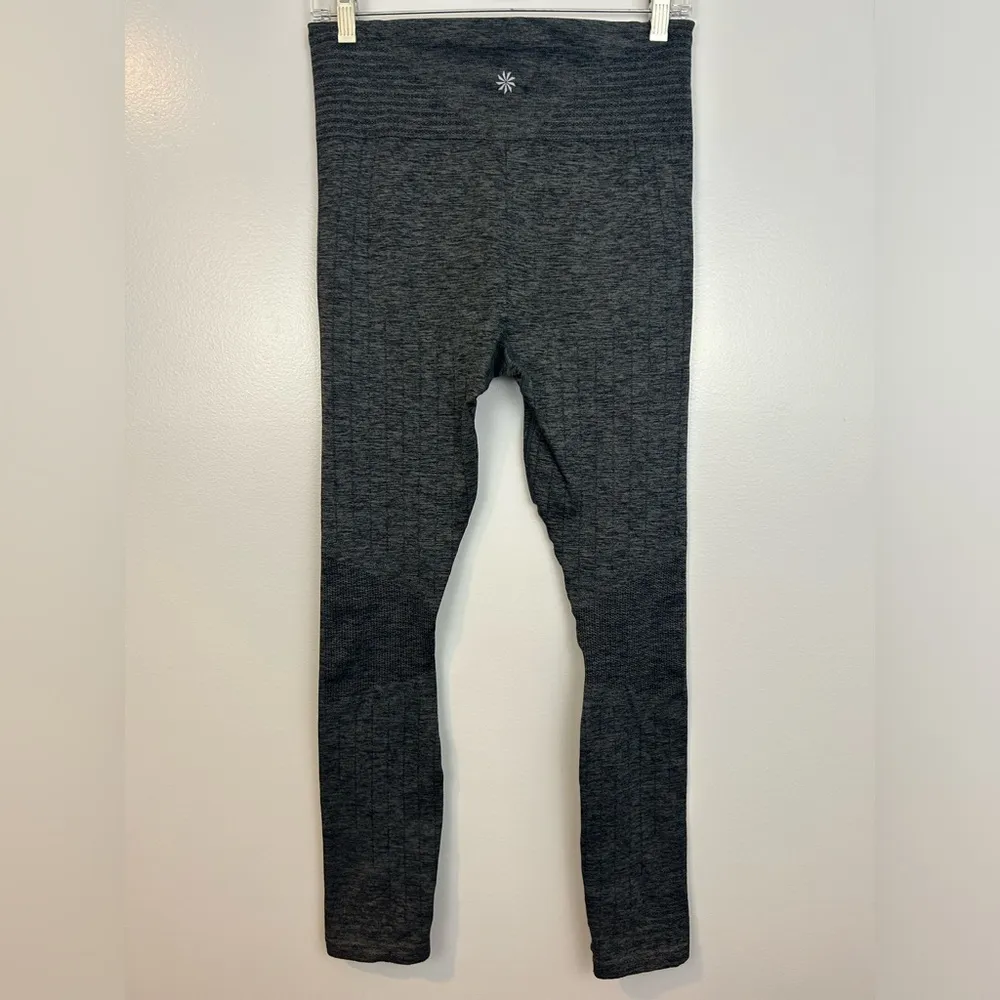 Athleta Training Compression Seamless Grey High Rise Leggings Size M - Image 8