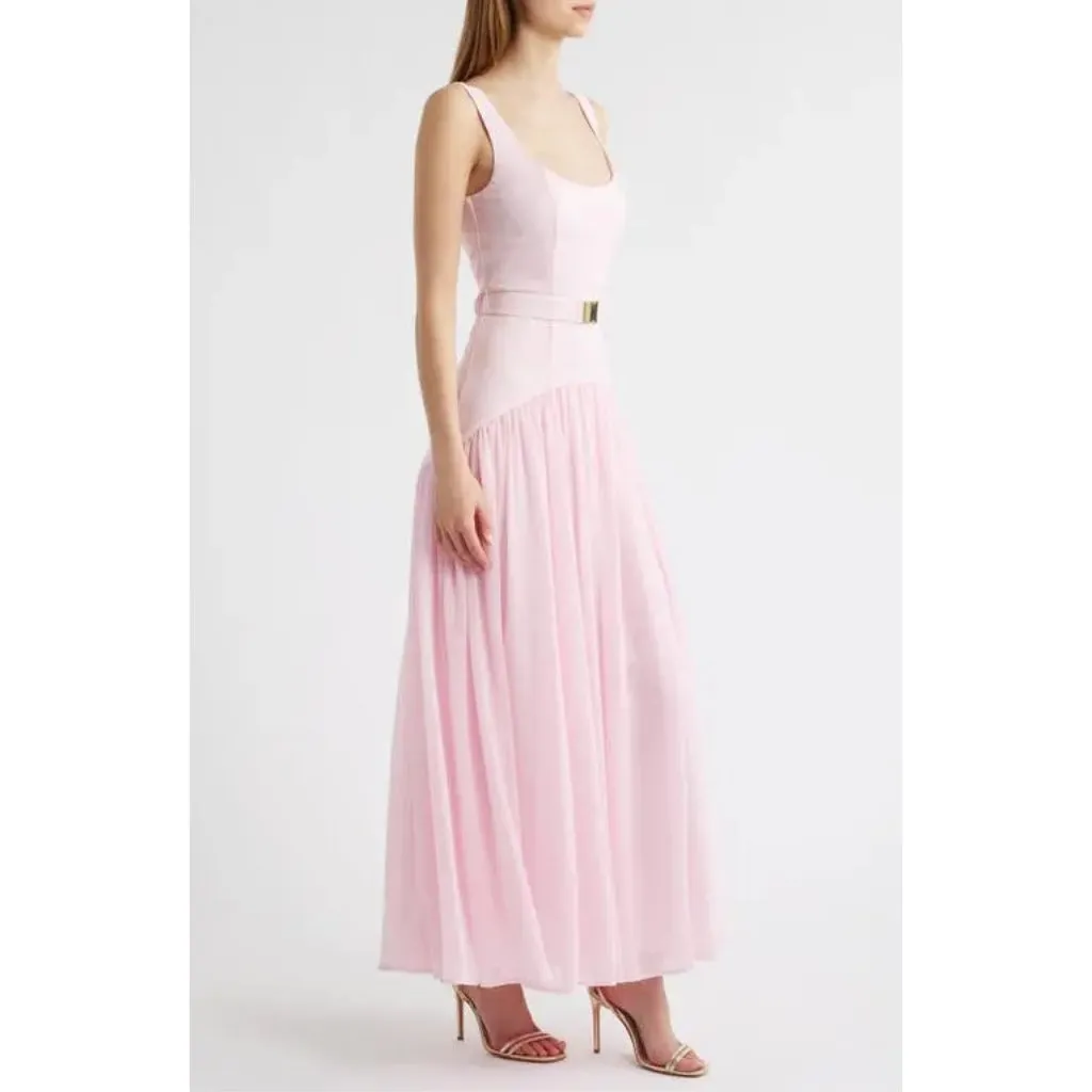HUTCH Drop Waist Sleeveless Maxi Dress in Pink Size US 6 - Image 9