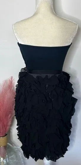 Haute hippie • silk ruffle mini strapless dress - Image 23