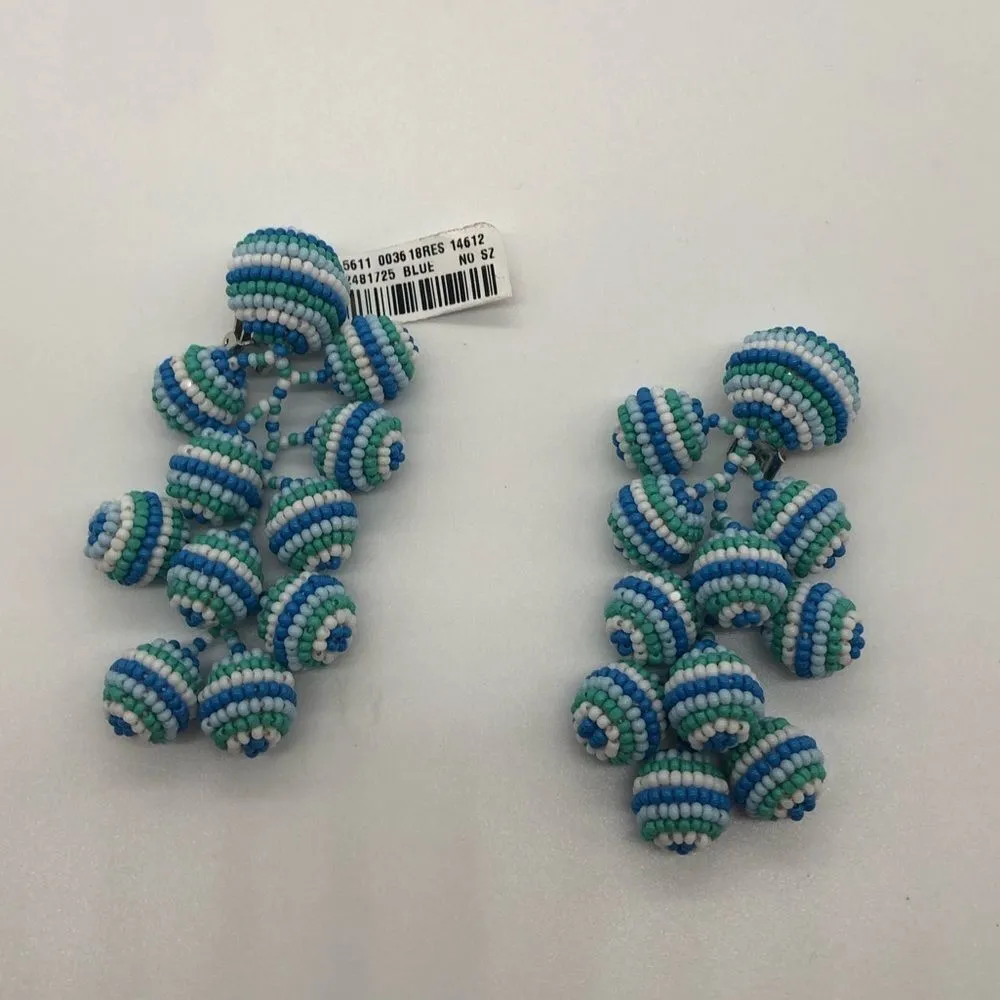 Sachin + Babi Rainbow Coconut Earrings NWT Blue - Image 3