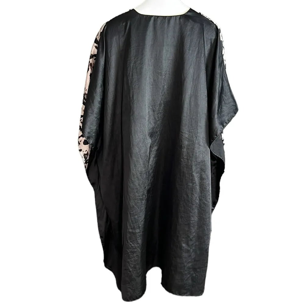 ASHRO CAFTAN FREE SIZE TIGER HEAD Black - Image 7