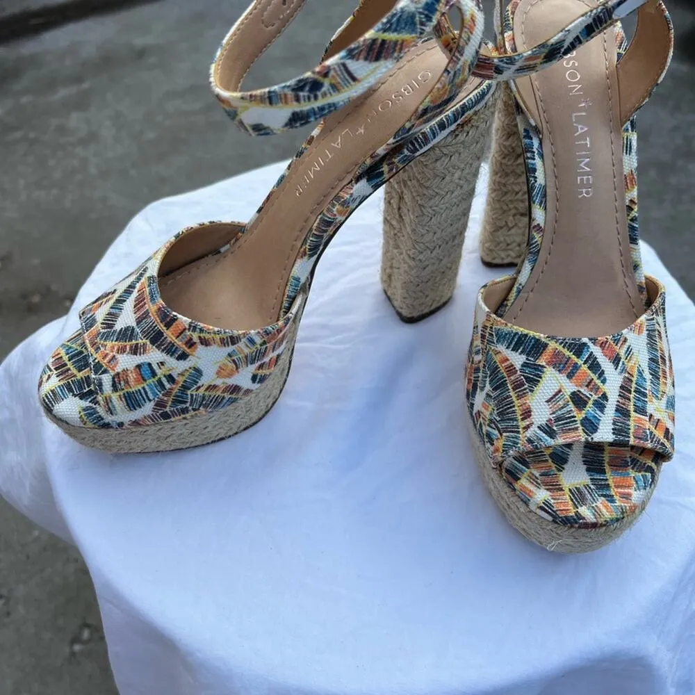 Gibson Latimer New  Open Toes Platform Heels size 7 - Image 5