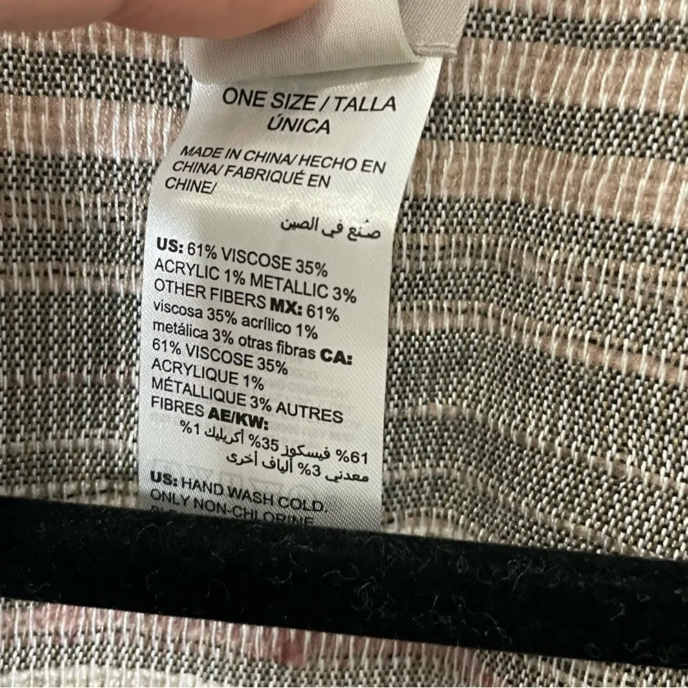 Chicos Ruana Multi-Color Woven Wrap 062 - Image 6