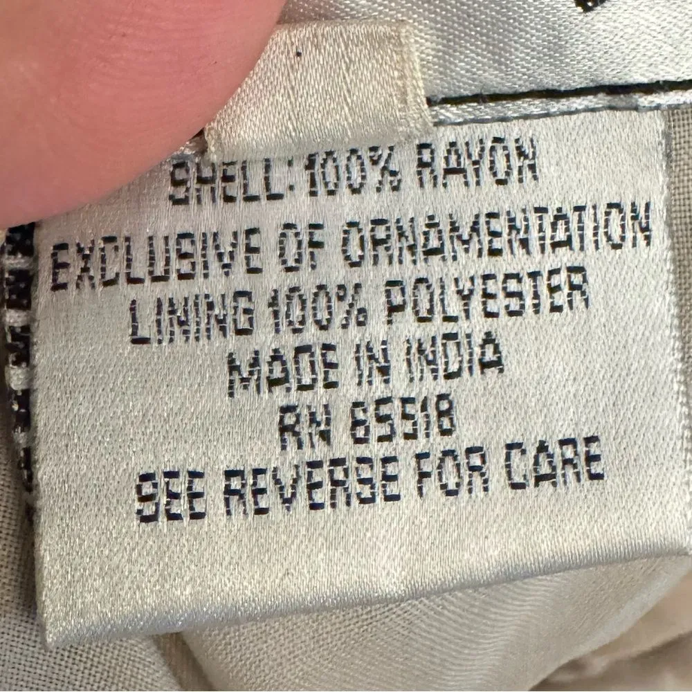 Vintage Stenay Size Small Beaded High Halter Scalloped Neckline Fancy Prom Gown Black - Image 14