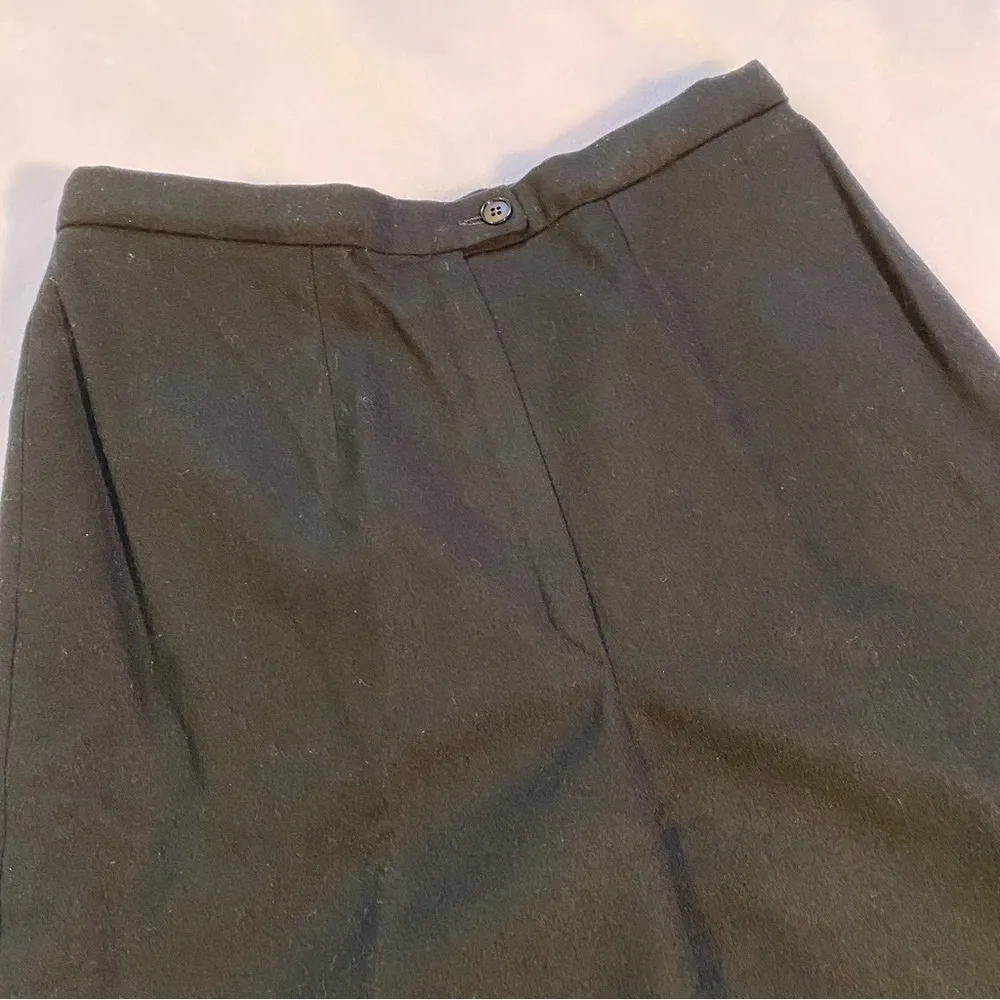 Vintage Pendleton Virgin Wool Trouser Pants High Rise Black Size 10 - Image 2