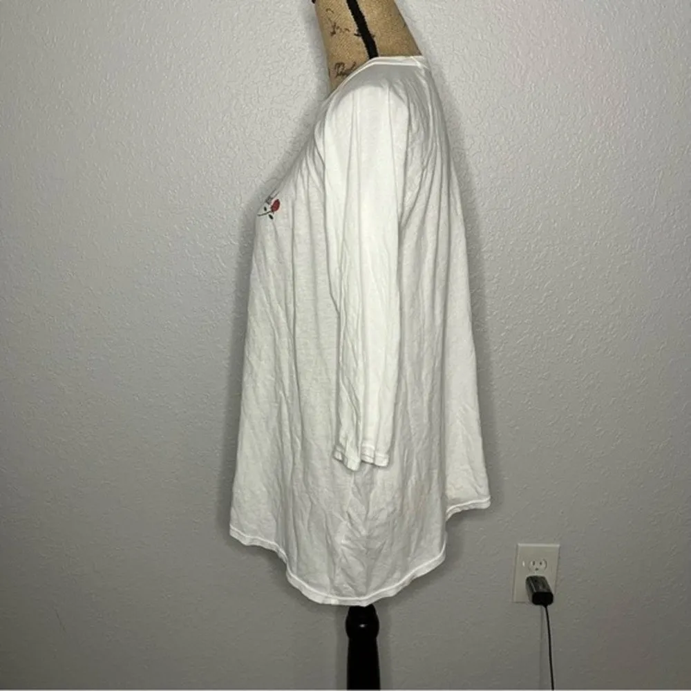 NWOT Mate the Label White Long Sleeve Raglan Sisterhood Tattoo Flowy Top sz S/M - Image 66