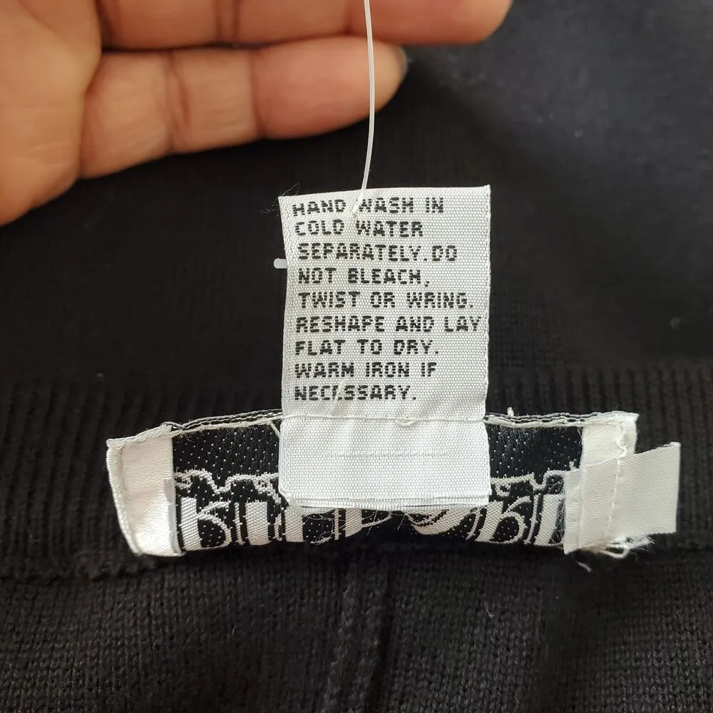 Richard & Company Black Vintage Long Knit Skirt Size XL - Image 9