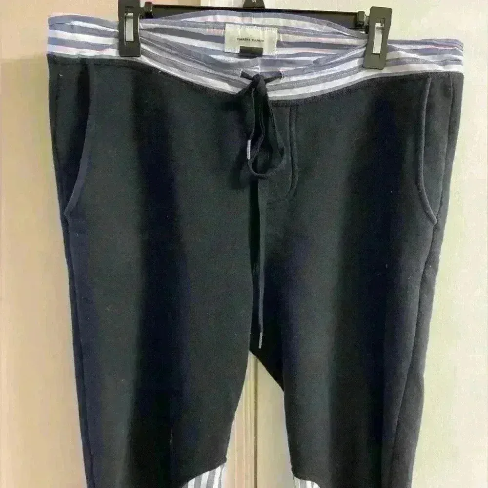 Current‎ Elliot black multimedia joggers with functional drawstring. Large (3) - Image 2