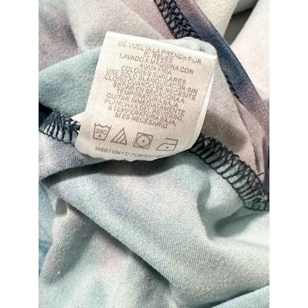 Wall Flower Women's Tie Dye Long Sleeve Tie Front Top Multi-Color Size‎ Medium - Image 8