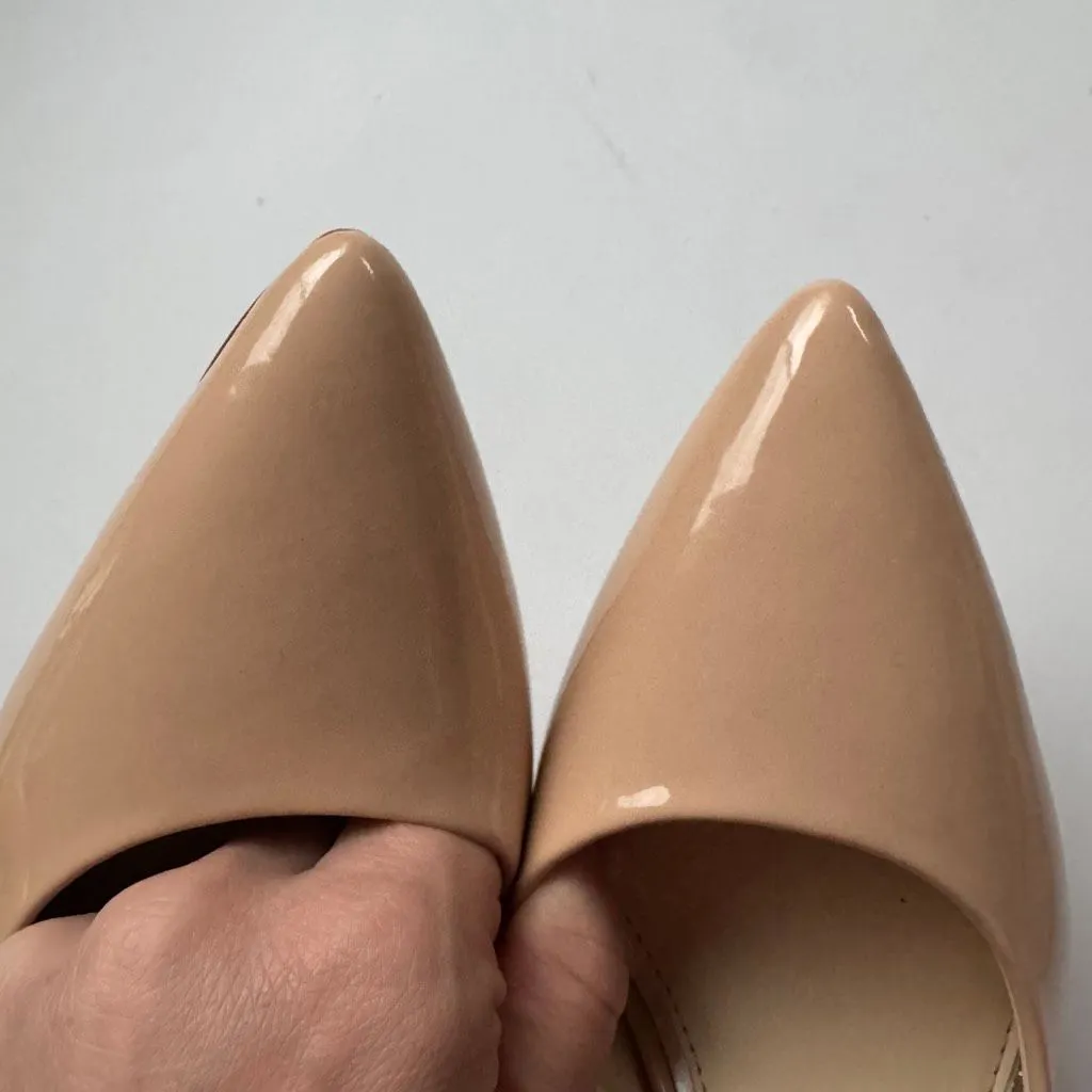 NEW Jessica Simpson Prizma D’Orsey Sand Dune Nude Patent Leather Pump Size 5.5 - Image 6