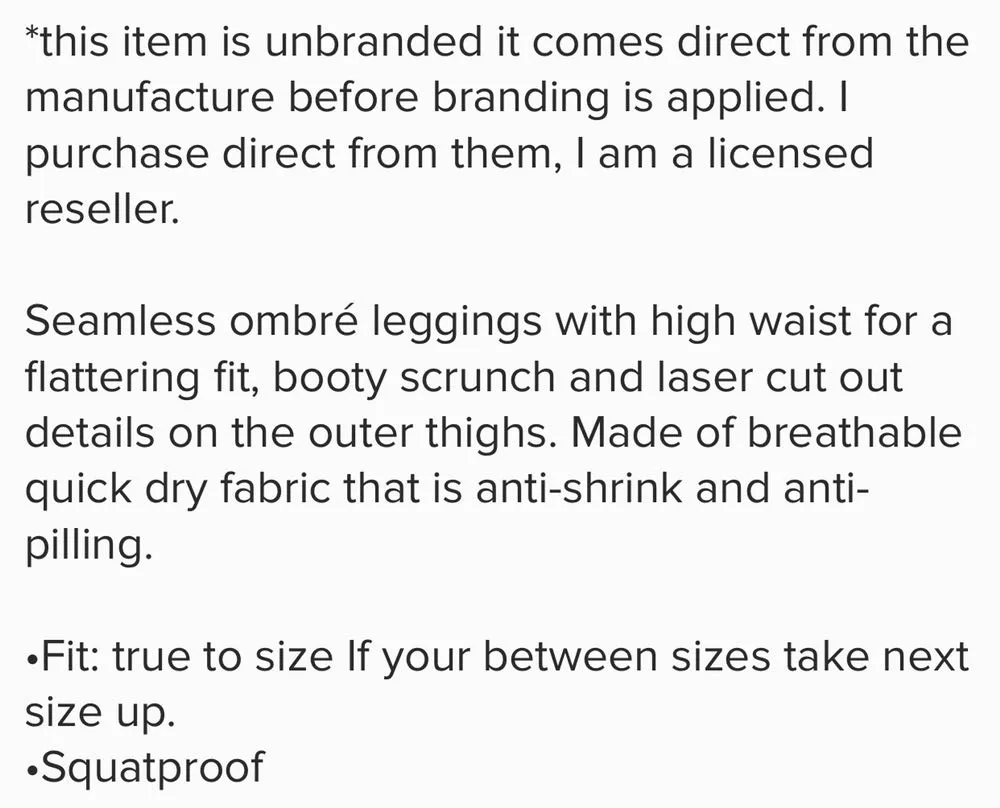 Large Ombré Leggings | Army Green - Image 9