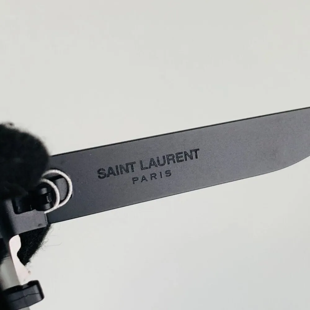NIB Saint Laurent Grey Square Ladies Sunglasses SL M41 - Image 4