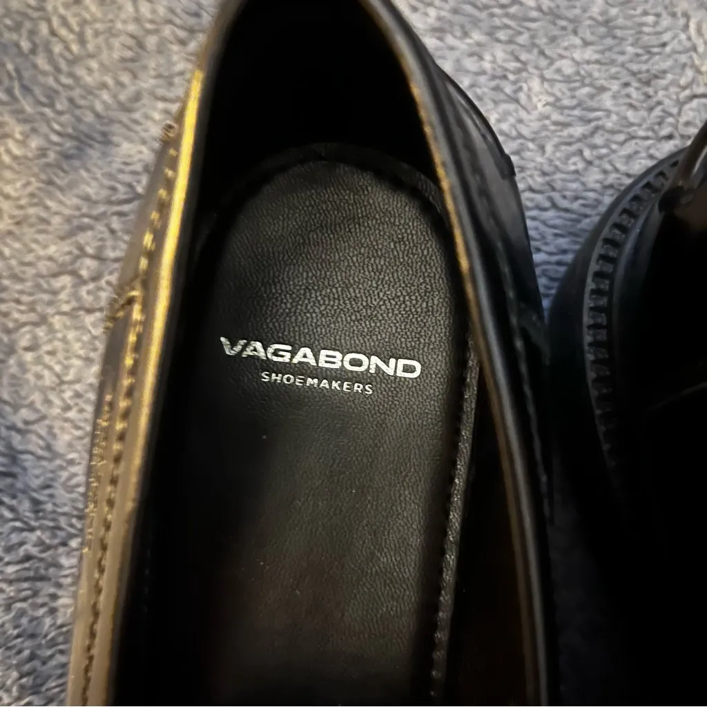 Vagabond Shoemakers Kenova Black Leather Loafers size 39 - Image 3