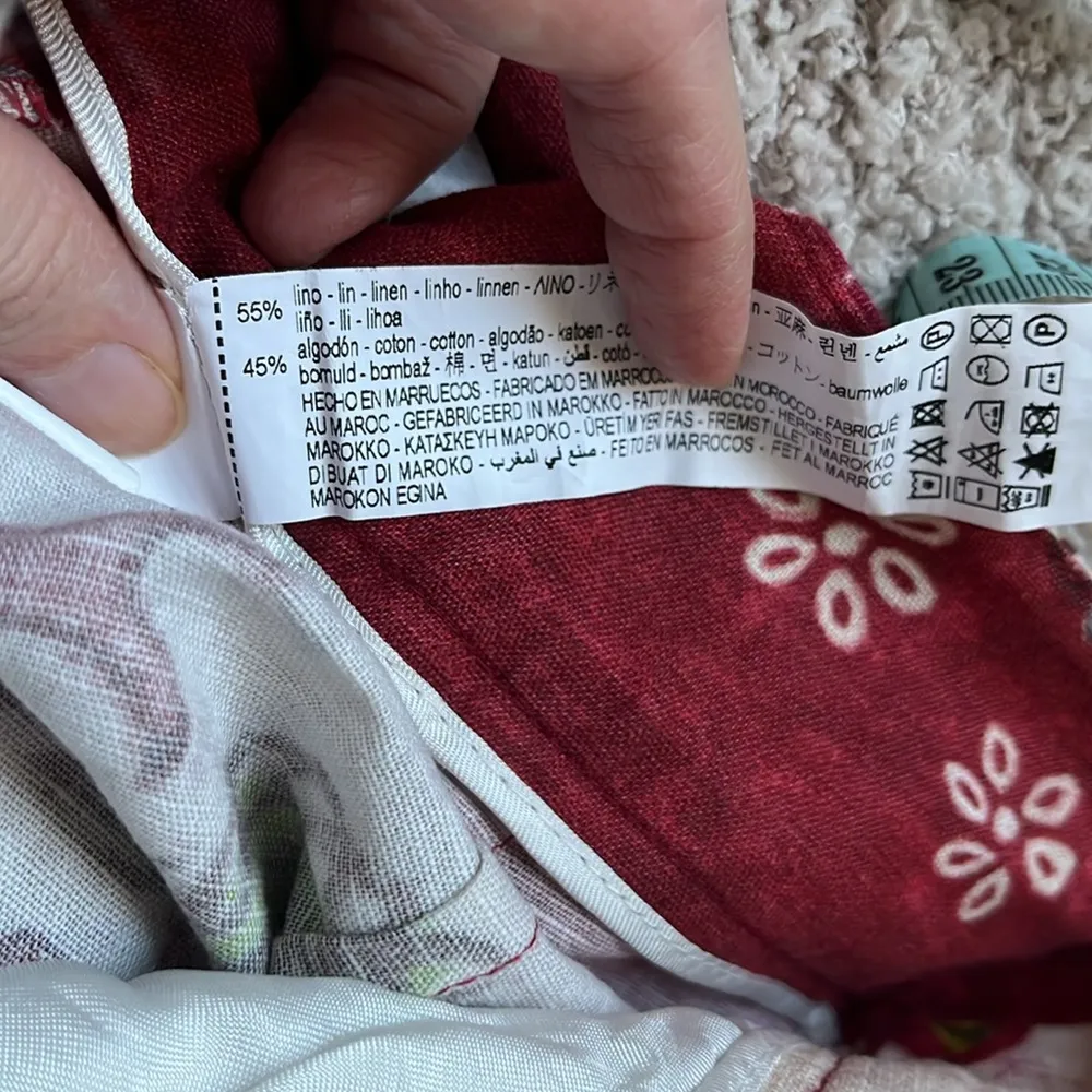 Zara High Rise Tropical Linen Cotton Blend blogger favorite Pants - Image 8