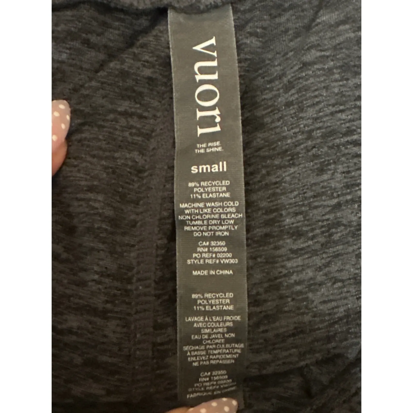 Vuori Women's Black Drawstring High Rise Tapered Athletic Jogger Sweat Pants S - Image 4