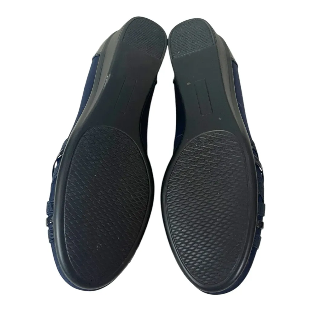 Cliffs New Bowie Wedge Slip On Non Slip Sole Round Toe Navy Blue Women’s Size 8M - Image 8