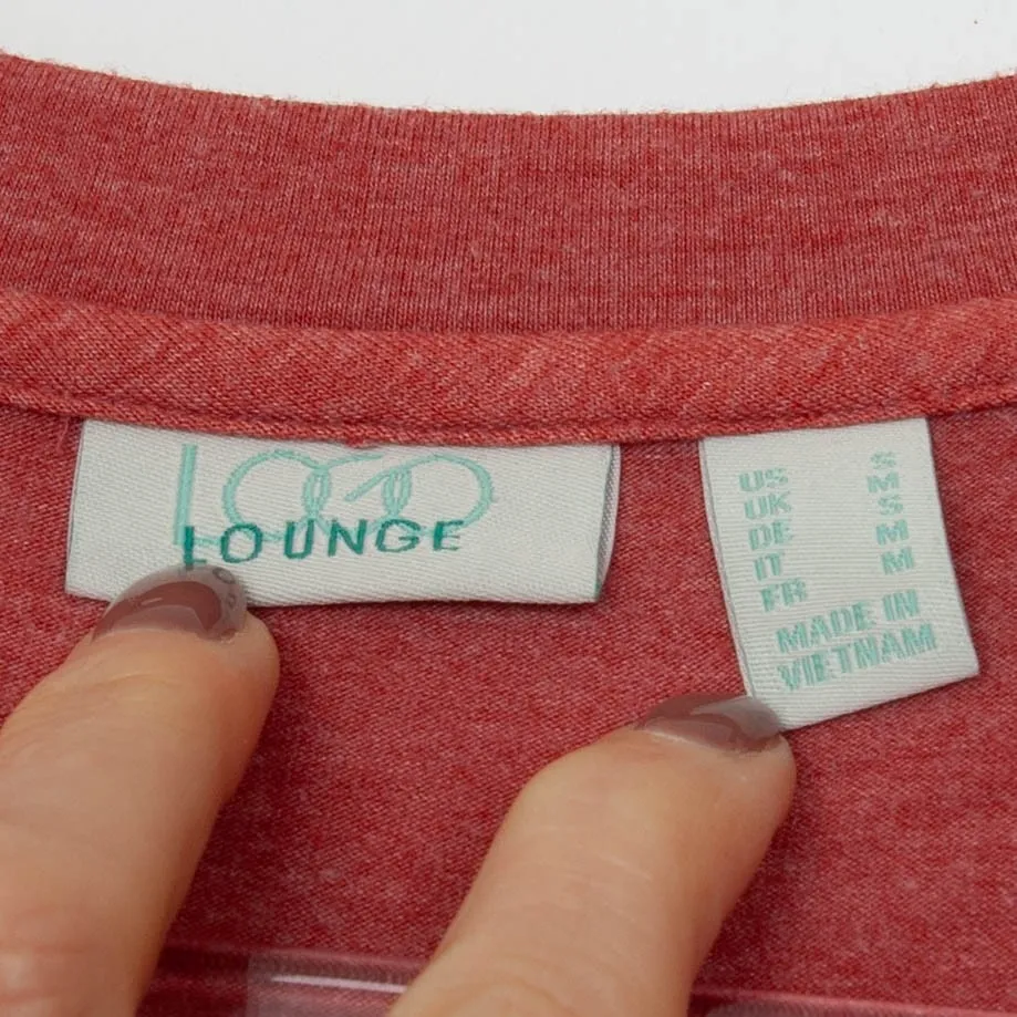 LOGO Lounge by Lori Goldstein Womens V Neck Asymmetric Midi Dress Size S Orange - Image 5