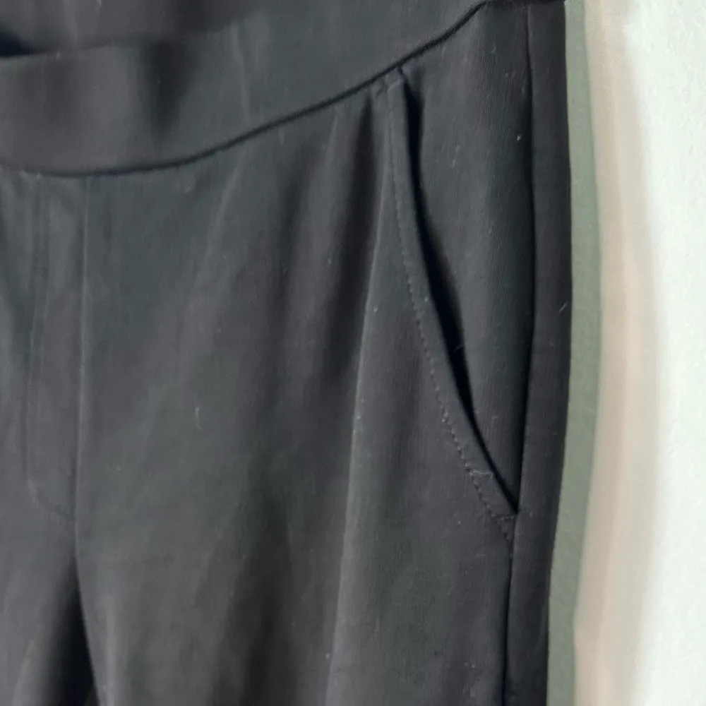 Eileen Fisher Tencel Ponte Pants Black Straight Pull On Stretch Casual Sz XS - Image 7