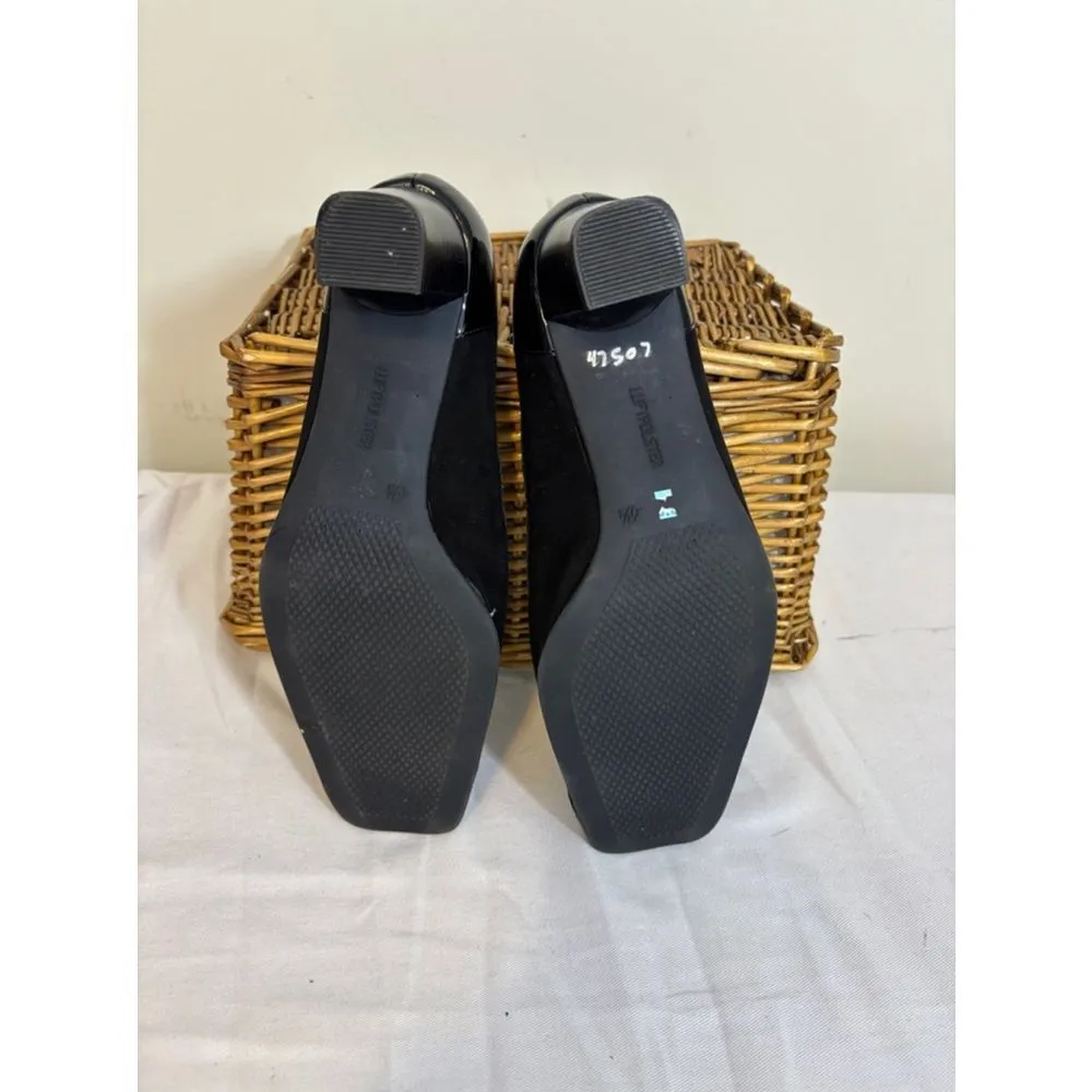 Women's Ara Black Leather Heel Pumps Size 7M - Image 7