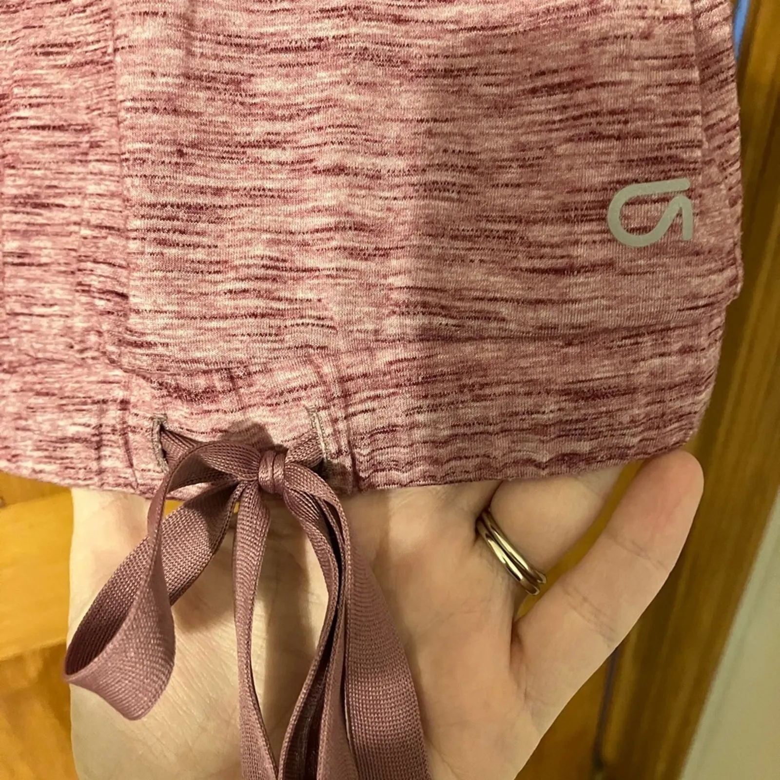 Gapfit Breathe Maternity Tie-hem Top Womens Small‎ Active Athleisure Pregnancy - Image 2