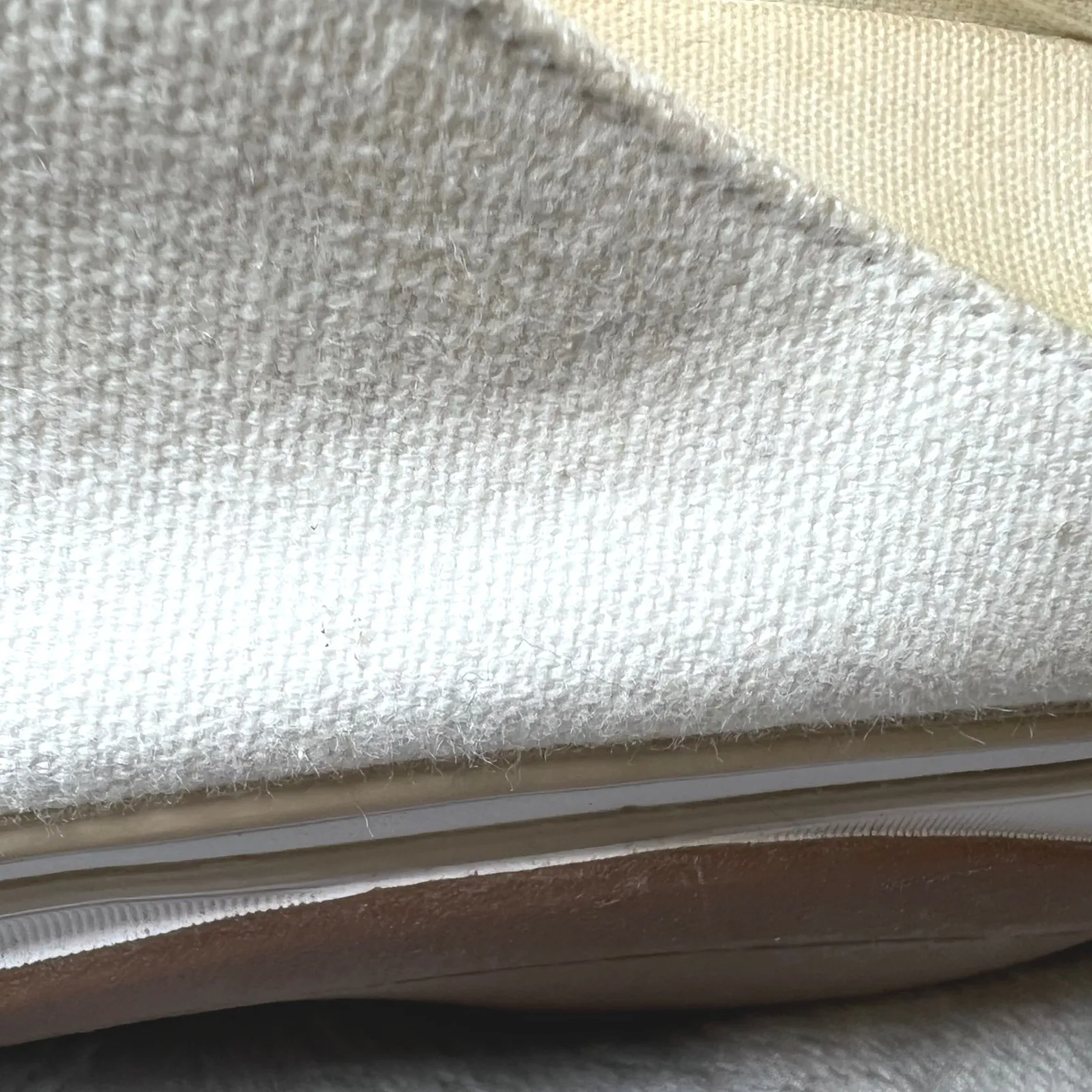 Clarks Canvas Mule Clogs Womens 9M Off White Casual Comfort Slip On Shoes - Image 11