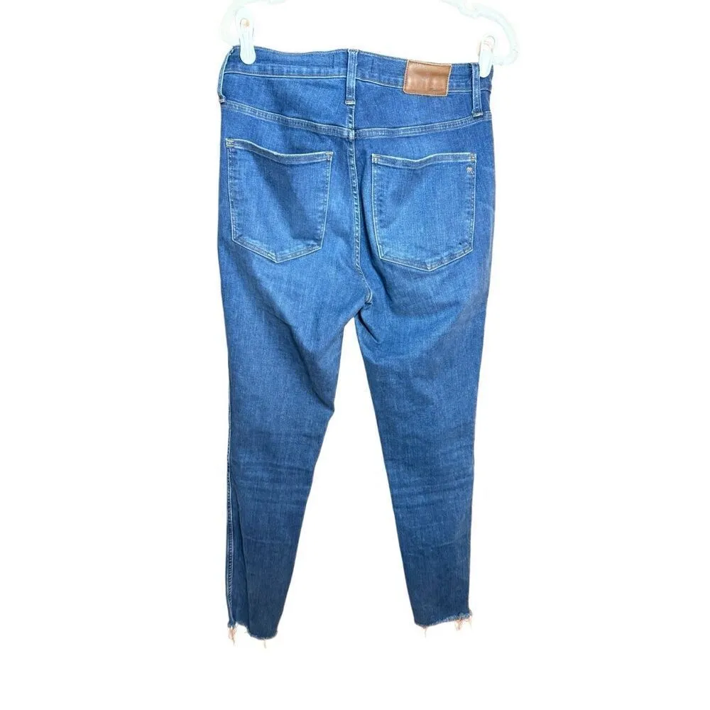 Madewell 10" High-Rise Raw Hem Button Fly Skinny jeans Style# J7914 size… - Image 6