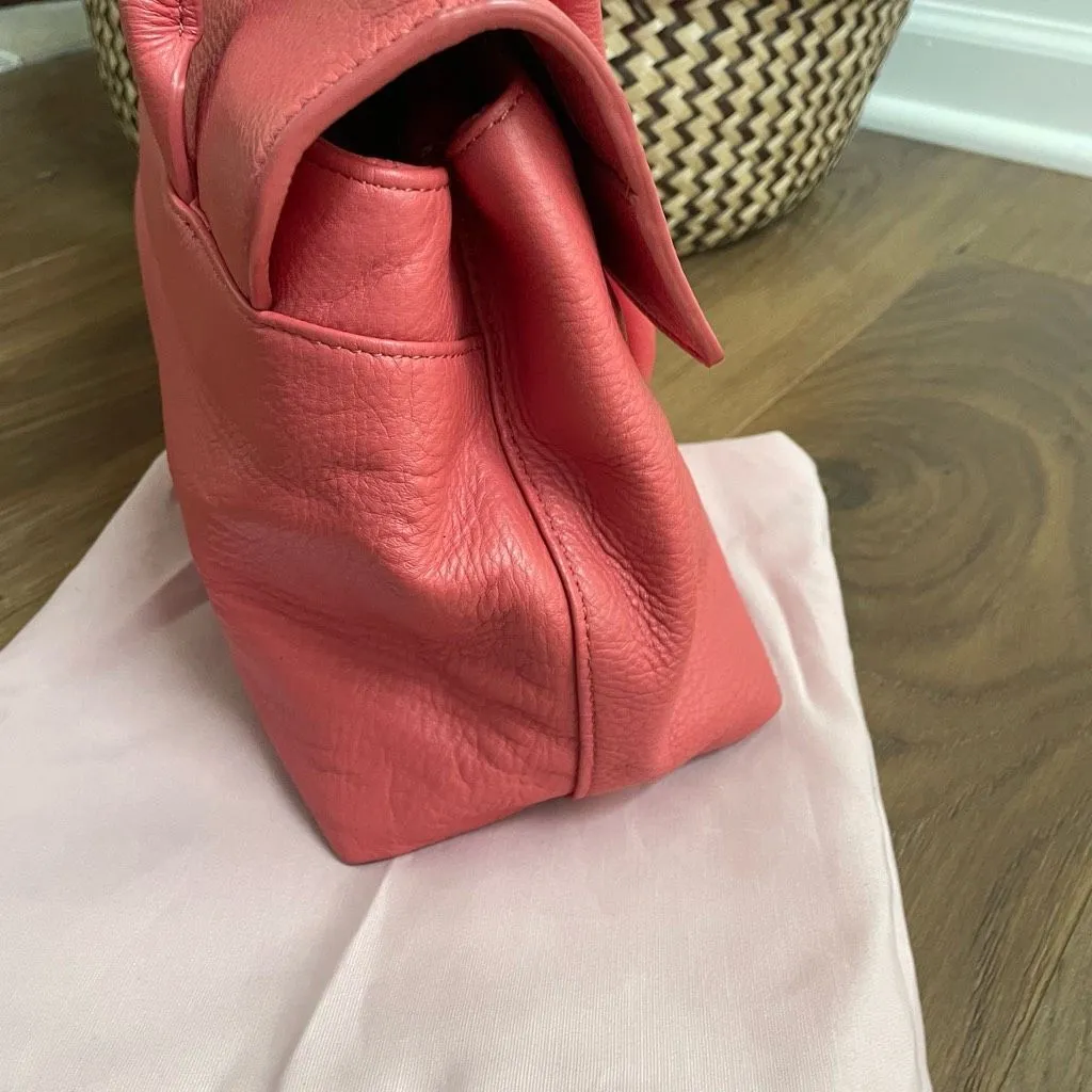 Radley London Pebble Leather Shoulder Bag Burnham Beeches Coral Pink - Image 9