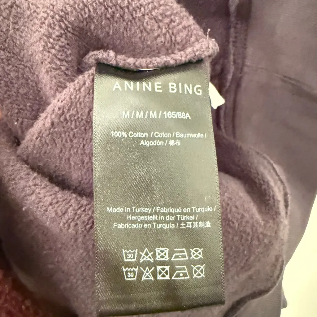 ANINE BING Gray Blur Miles Sweatshirt Size Medium - Image 5