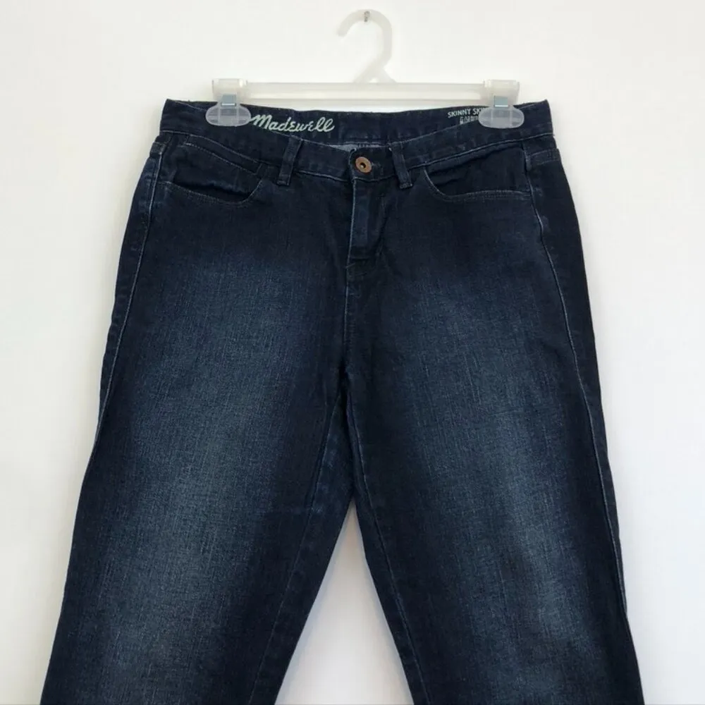 MADEWELL Skinny Skinny Ankle Jeans Dark Wash Mid Rise Waist Cropped Crop 27 W27 - Image 7