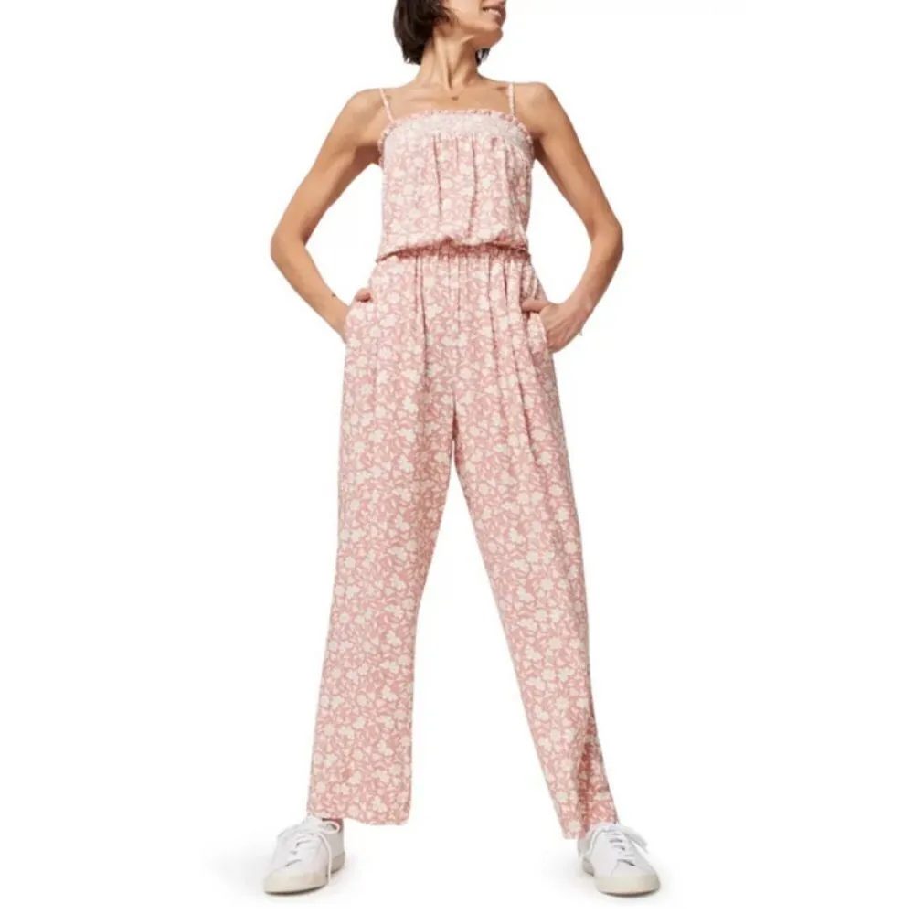 💕FAHERTY💕 Renata Floral Jumpsuit ~ Coral Nusa Floral Small S NWT - Image 5