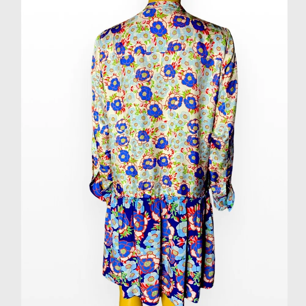 Sandro Paris Kimberly Floral Drop
Waist Shirt Dress 36 (S /4) - Image 9