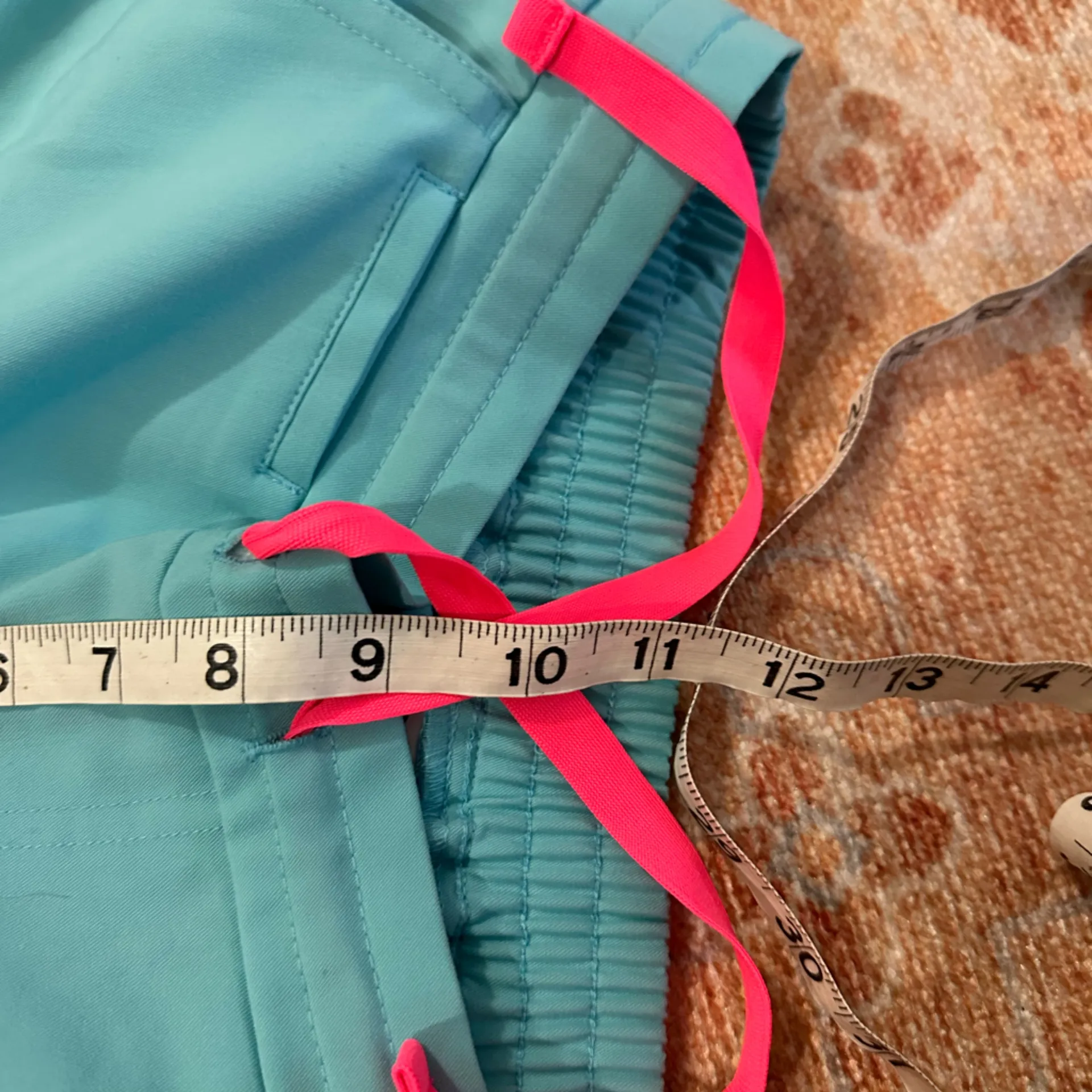 Figs yola skinny scrub pants neon blue rare limited edition size XS/P - Image 8