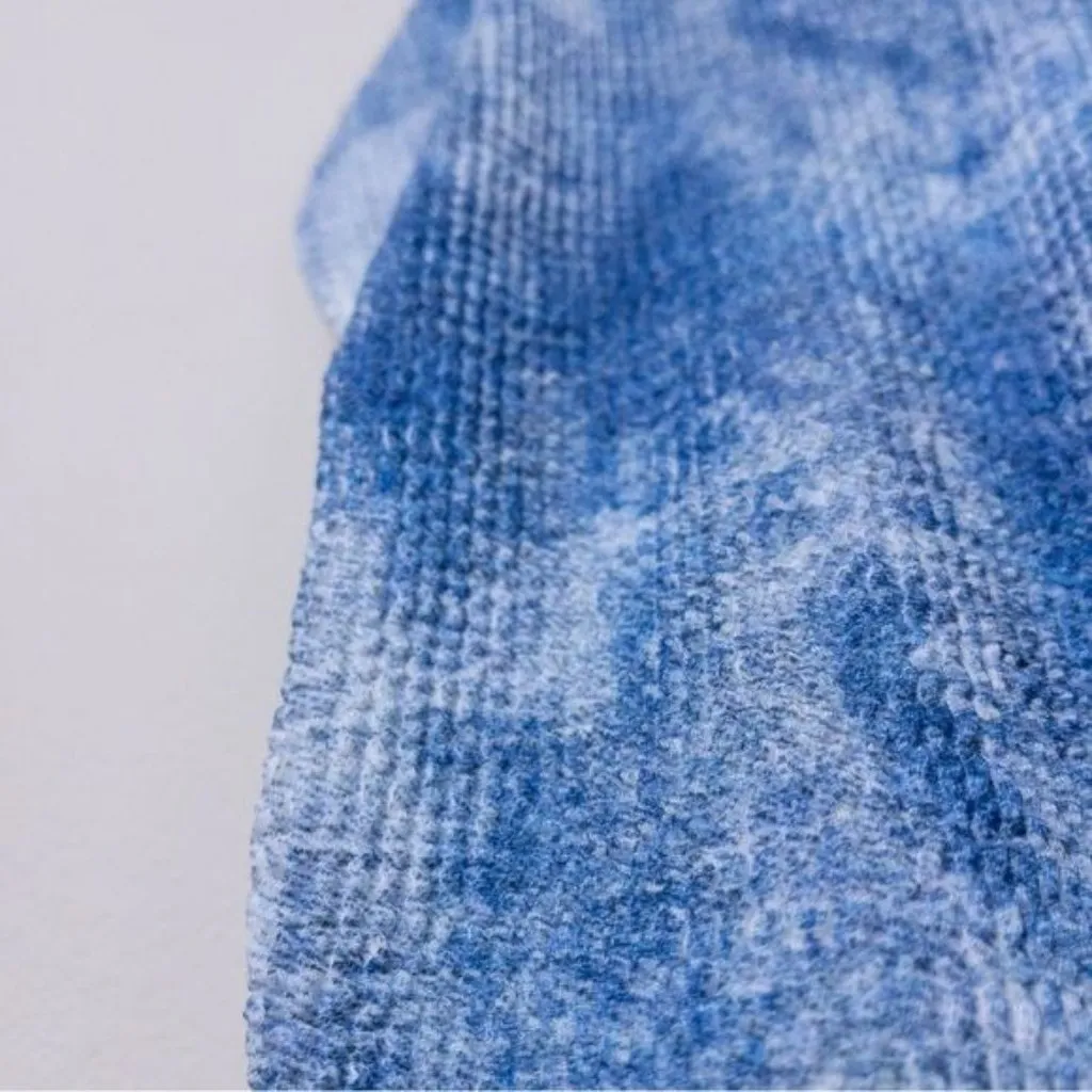 NWT Good American Always Fits One Piece Swimsuit 3/4 Indigo Tie Dye L/XL Stretch - Image 6