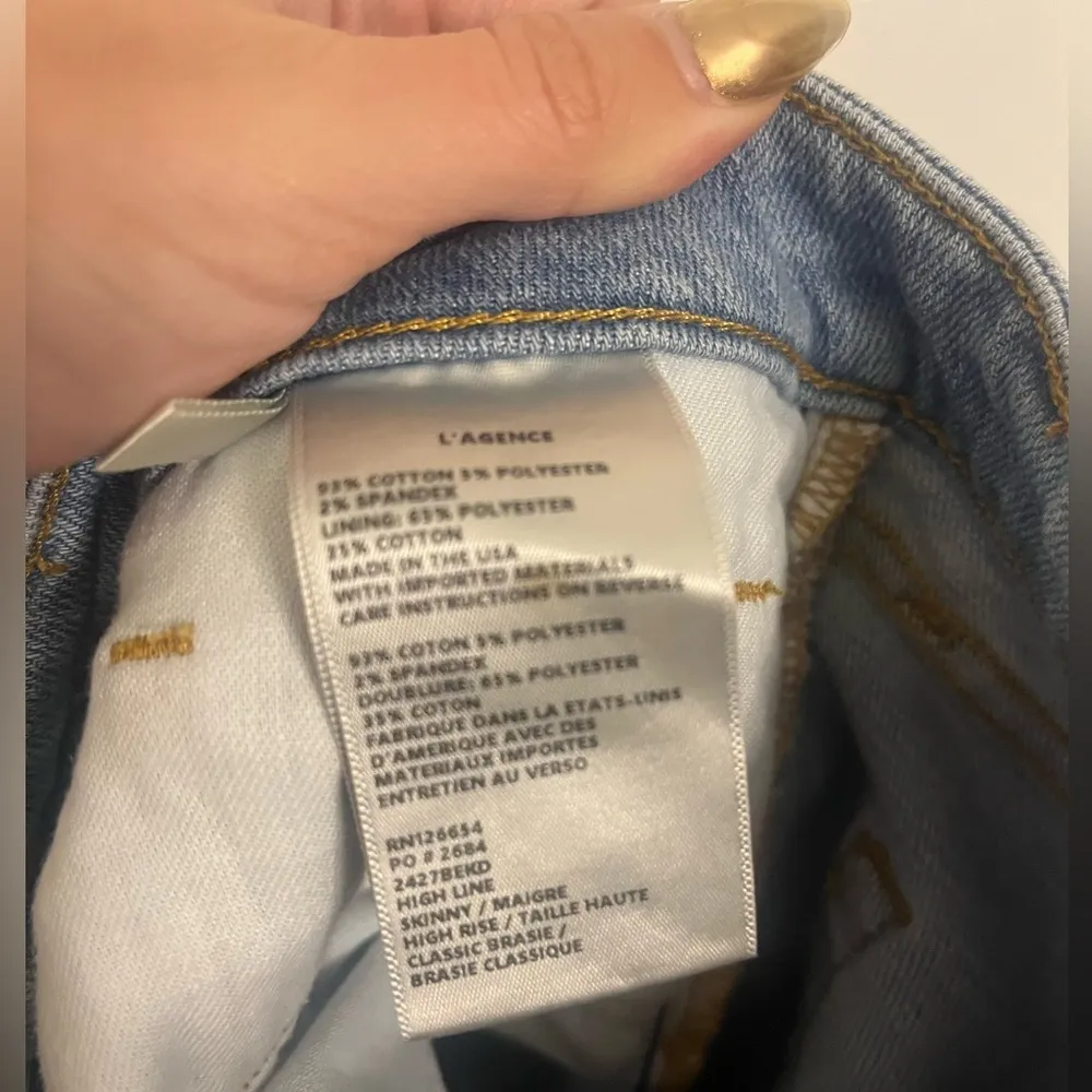 L’AGENCE High Line High Rise jeans in Classic Brasie - Image 7