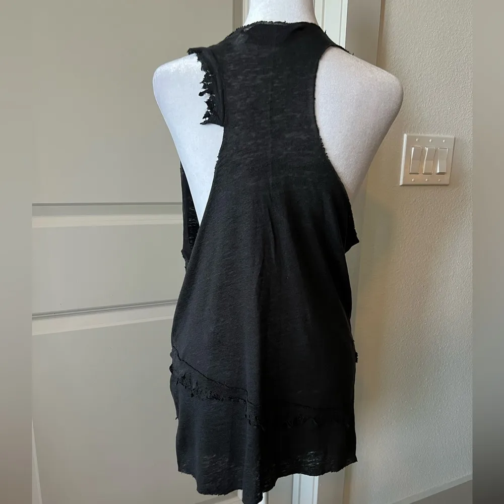Black Sleeveless linen  Top - Image 9