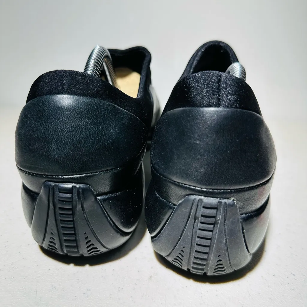 Womens Merrell Black Spire Stretch QForm Slip On Leather Shoes Sz 9 Air Cushion - Image 5