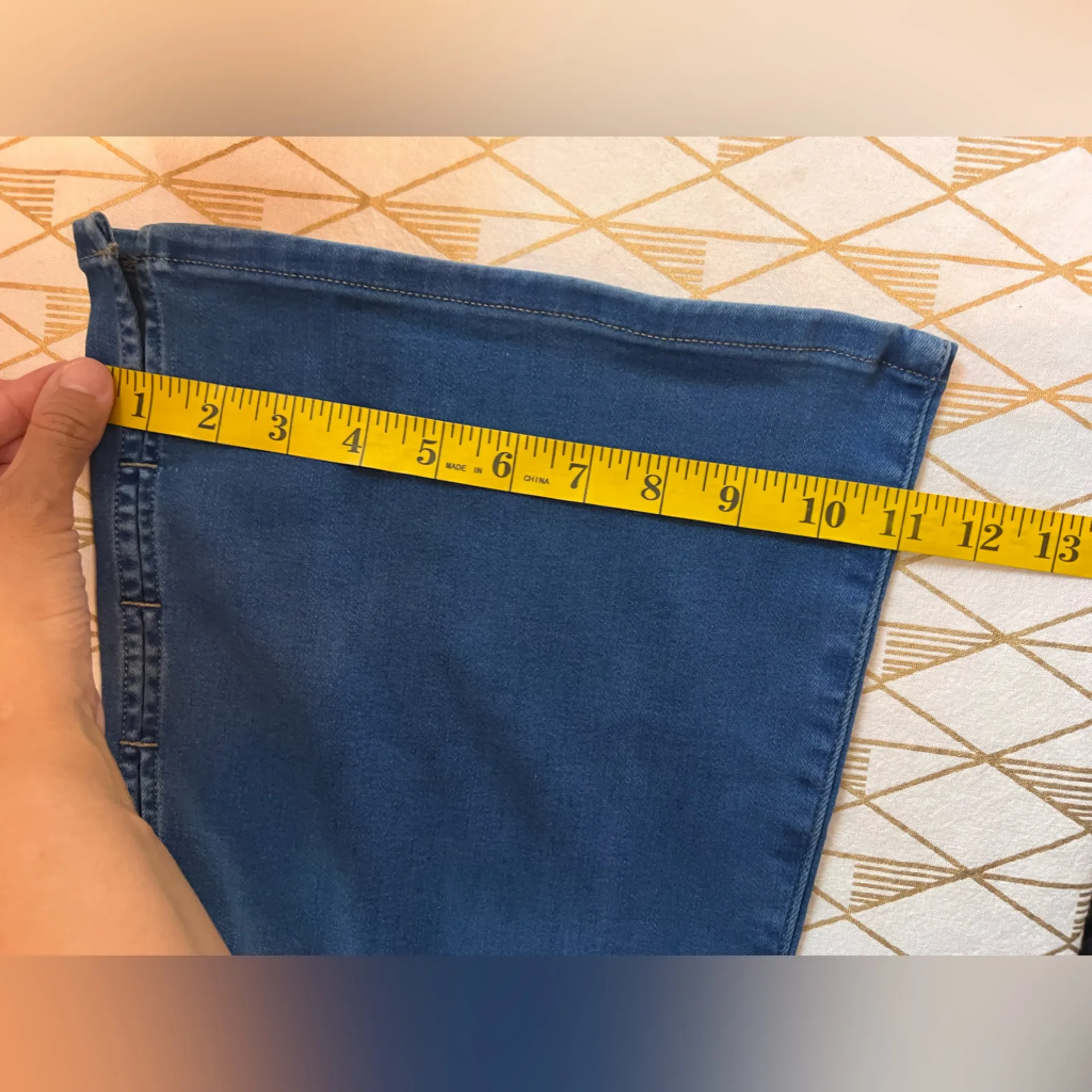 Express NWT 70’s Boot Cut Flare Mid Rise Hyper Stretch Denim Jeans Size 8 - Image 12