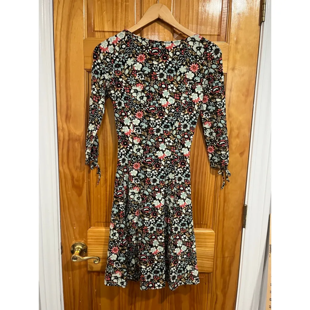 Y2K Betsey Johnson New York Retro Pinup Feminine Floral Midi Dress Size Small - Image 4