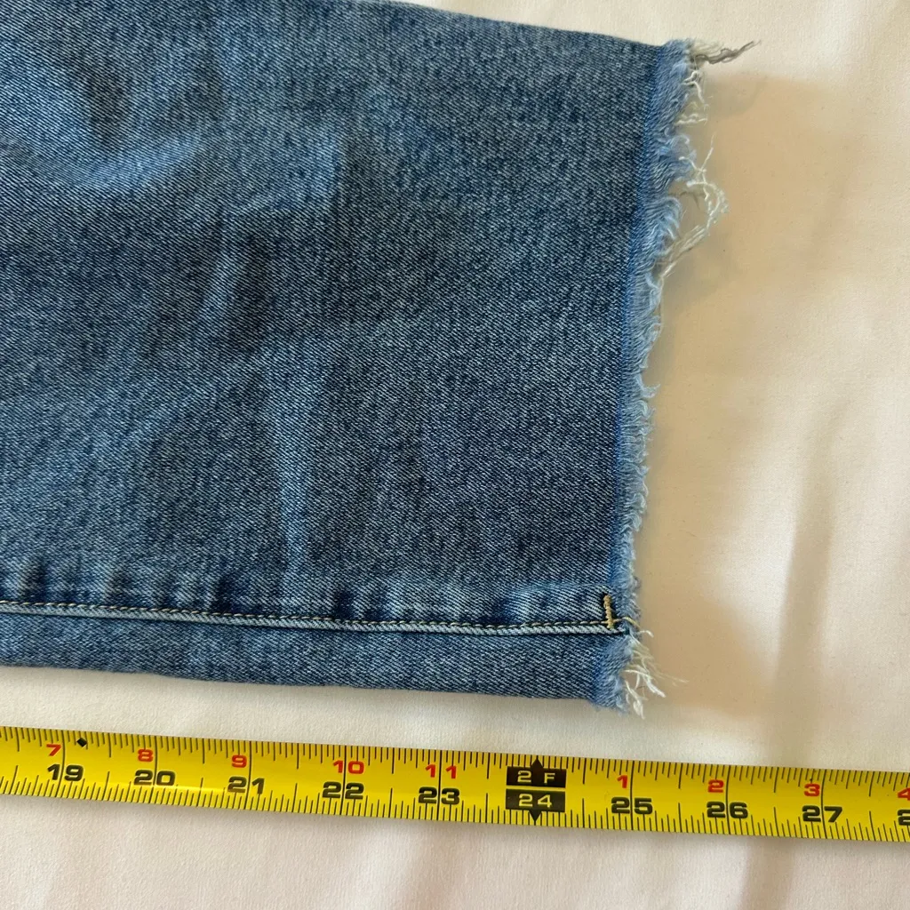 Flamingo Women’s size large wide leg ankle jeans Blue - Image 7