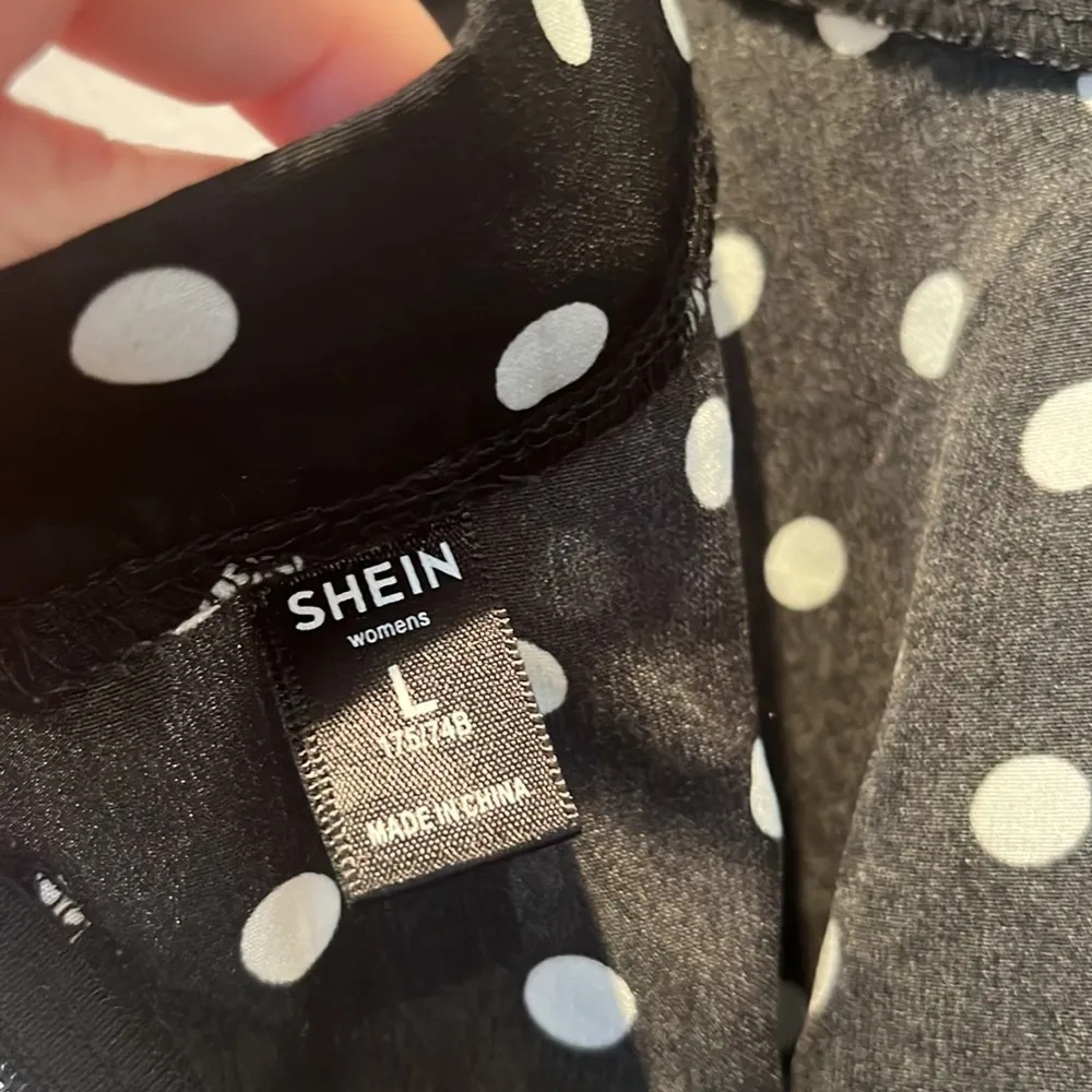 Women’s Black and White Polka Dot Skirt Size Large - Image 7