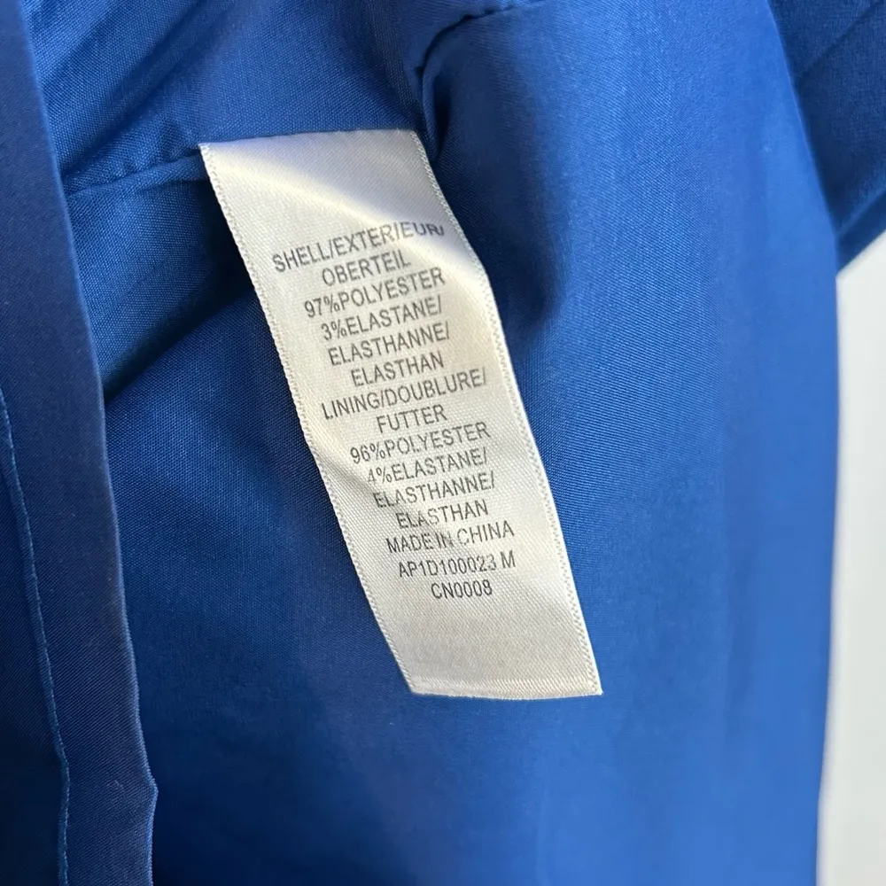 Adrianna Papell Blue Sleeveless V-neck Wrap Pleated Shift Dress Size 2 - Image 8